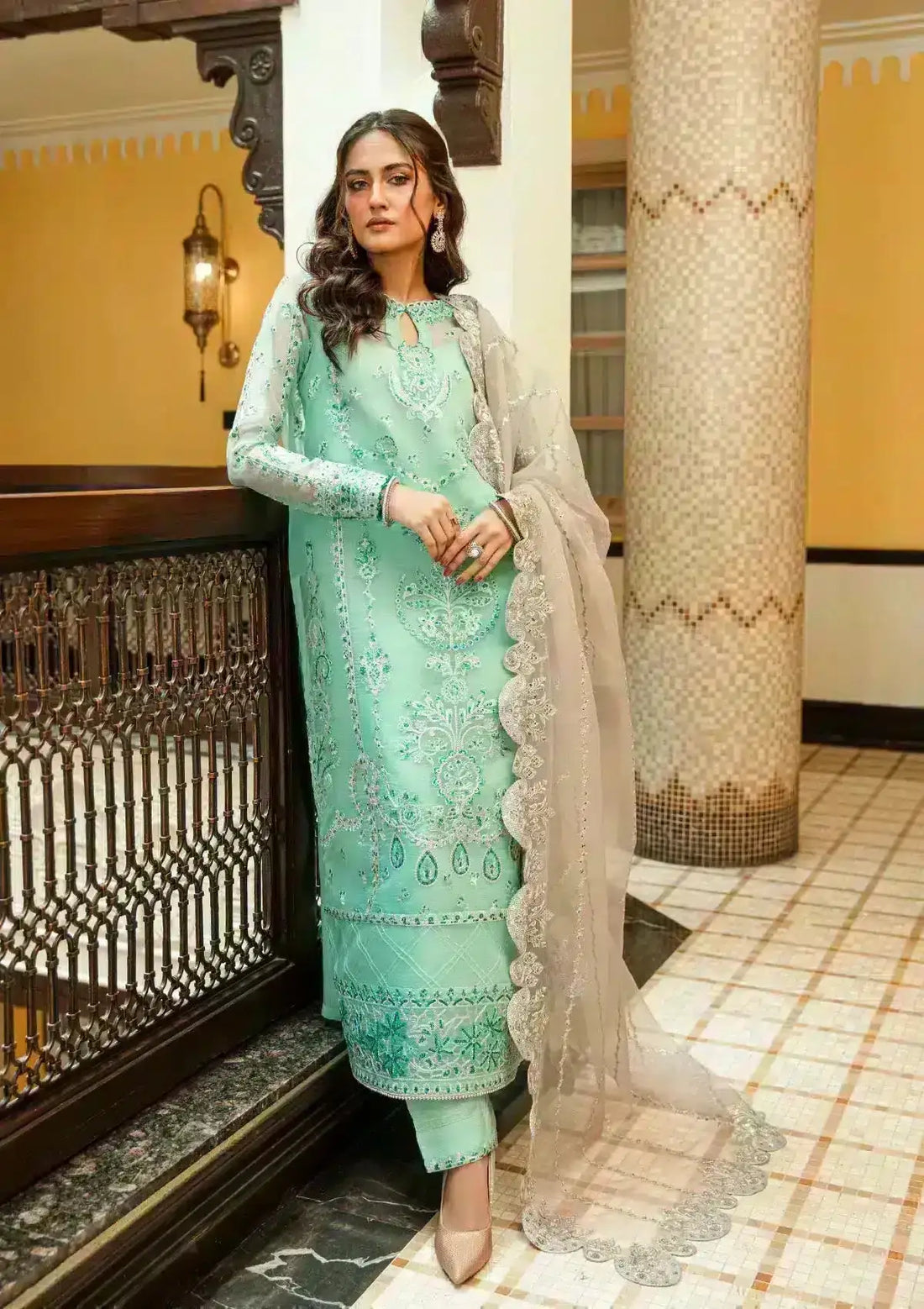 Aik Atelier | Formals Collection | GLOSSIER - LOOK 10 - Pakistani Designer Dress - by Aik Atelier | Type: Formal - 100% Original at Saira Sultan