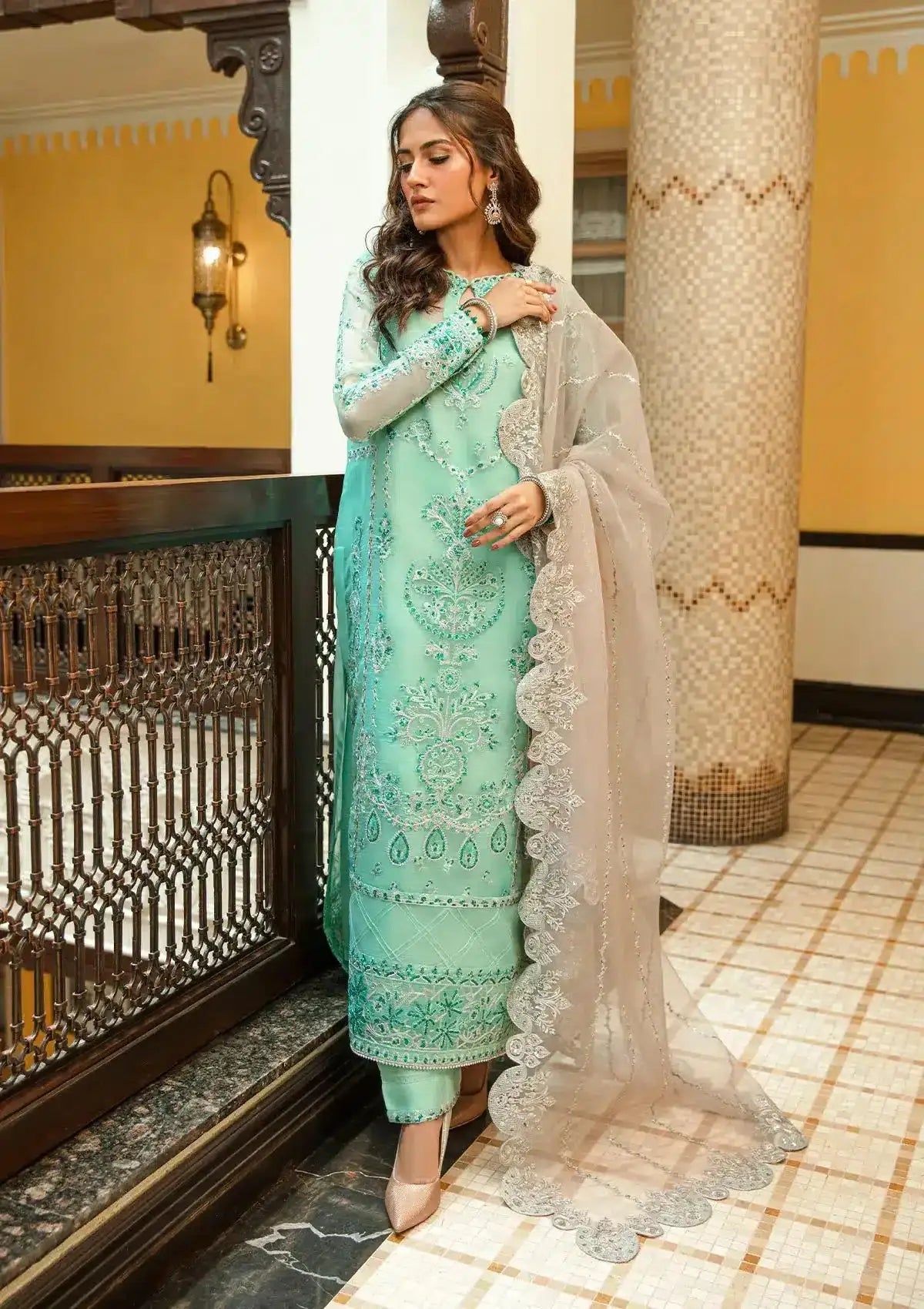 Aik Atelier | Formals Collection | GLOSSIER - LOOK 10 - Pakistani Designer Dress - by Aik Atelier | Type: Formal - 100% Original at Saira Sultan