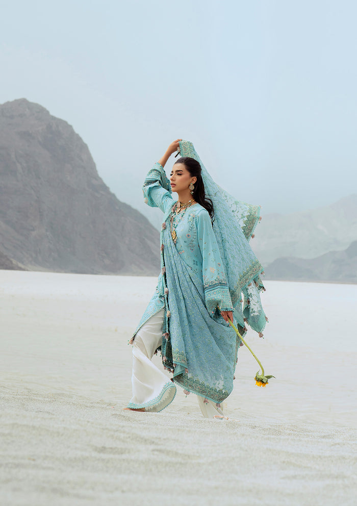 Rangrasiya | Lifestyle Summer Edit 25 | LOOK 03 Custom Size Light Blue Lawn