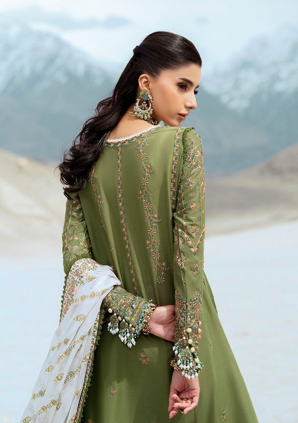 Rangrasiya | Lifestyle Summer Edit 25 | LOOK 06 XS Olive Green Lawn