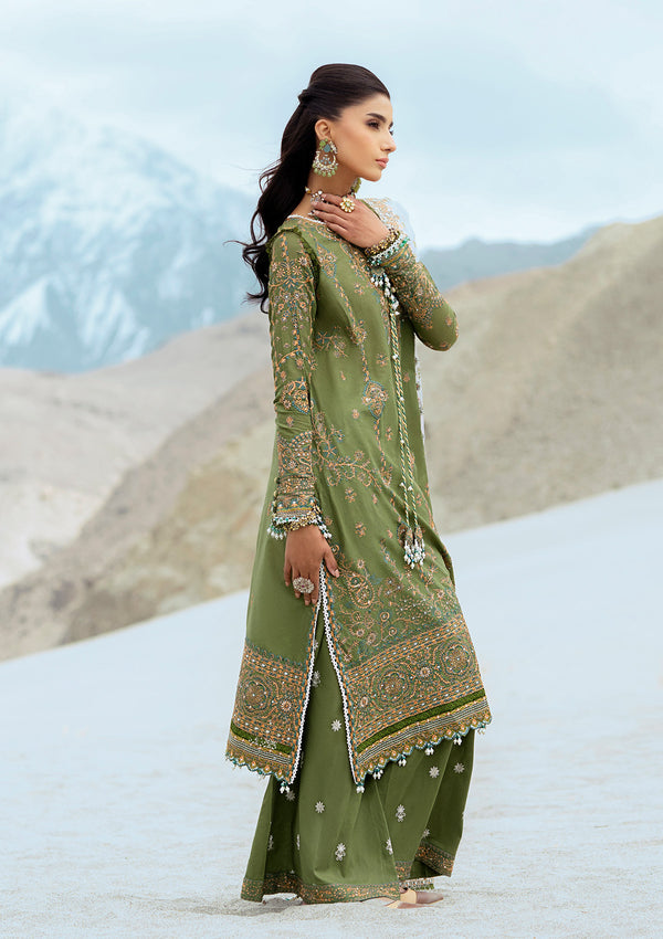 Rangrasiya | Lifestyle Summer Edit 25 | LOOK 06 L Olive Green Lawn