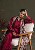 Aik Atelier | Miss Aik Ready to Wear 25 | Look 03 M Maroon Silk