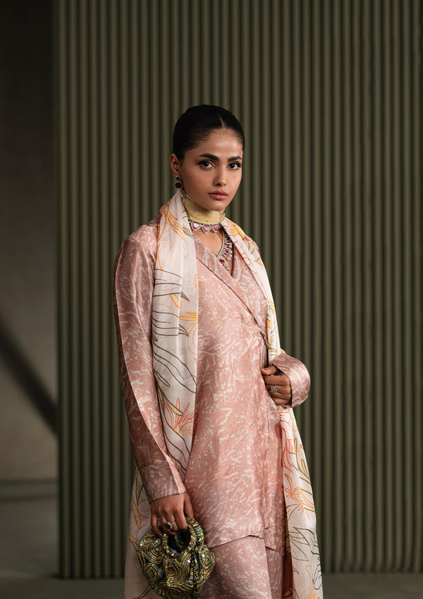 Aik Atelier | Miss Aik Ready to Wear 25 | Look 04 M Peach Pink Silk