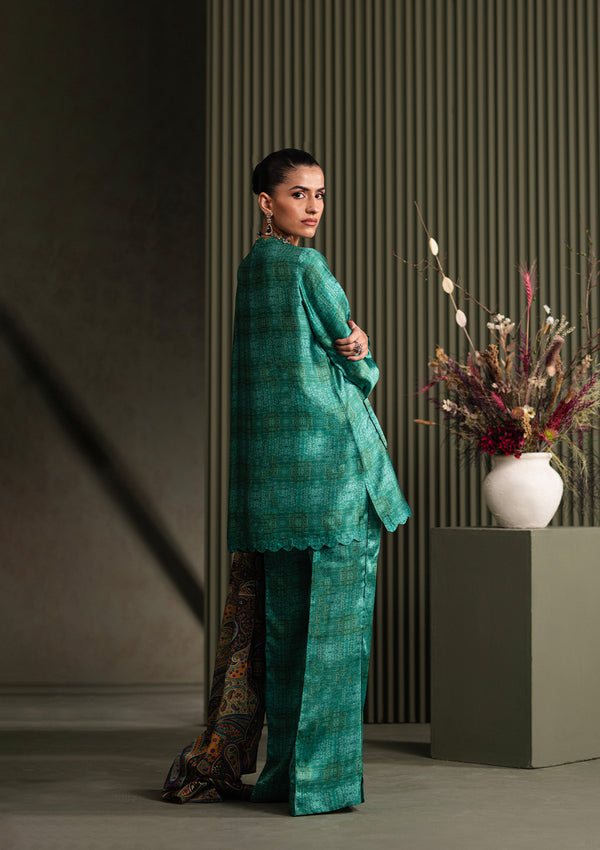 Aik Atelier | Miss Aik Ready to Wear 25 | Look 05 XS Teal Silk