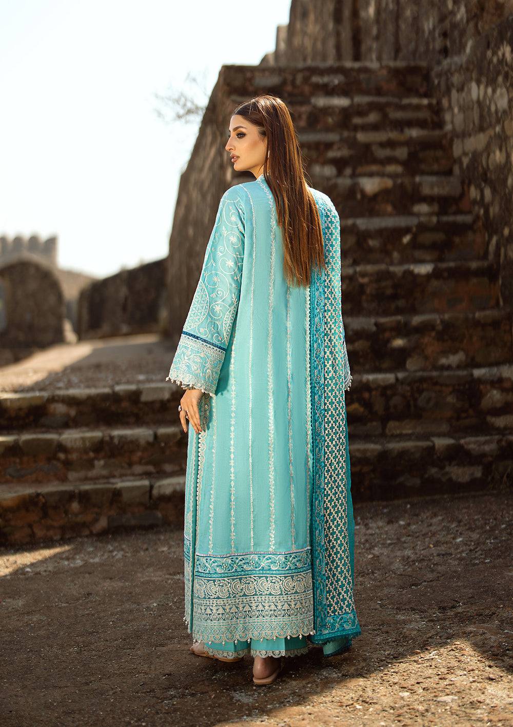 Aik Atelier | Pardes Lawn 24 | LOOK 03 - Pakistani Designer Dress - by Aik Atelier | Type: Luxury - 100% Original at Saira Sultan
