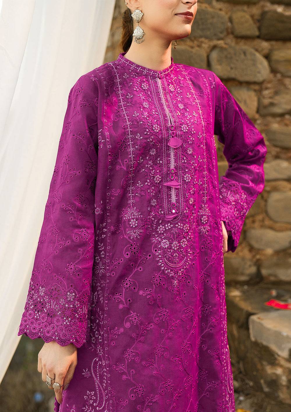 Aik Atelier | Pardes Lawn 24 | LOOK 04 - Pakistani Designer Dress - by Aik Atelier | Type: Luxury - 100% Original at Saira Sultan