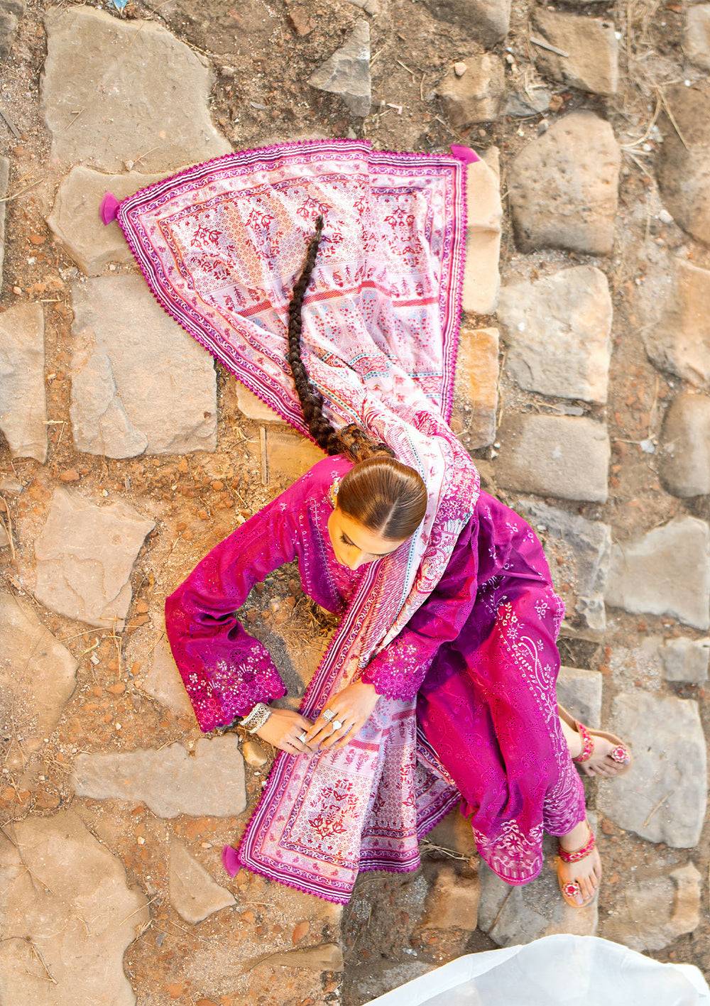 Aik Atelier | Pardes Lawn 24 | LOOK 04 - Pakistani Designer Dress - by Aik Atelier | Type: Luxury - 100% Original at Saira Sultan