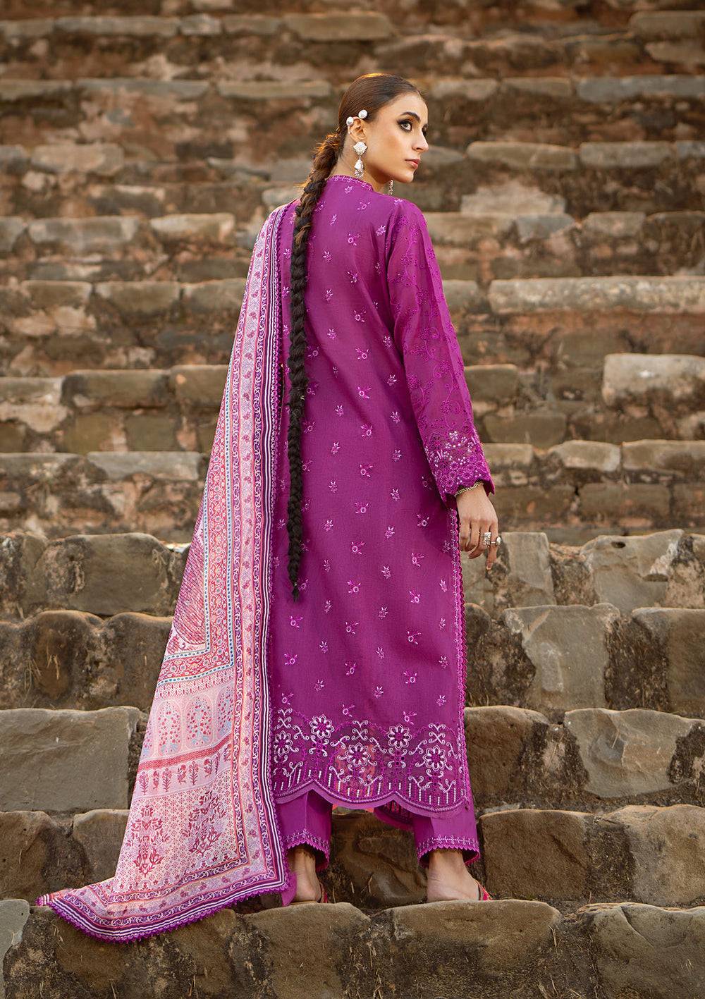 Aik Atelier | Pardes Lawn 24 | LOOK 04 - Pakistani Designer Dress - by Aik Atelier | Type: Luxury - 100% Original at Saira Sultan