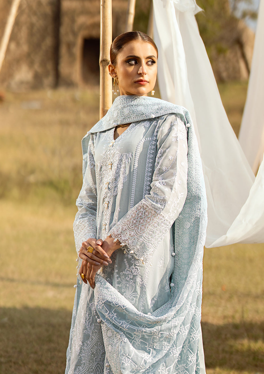 Aik Atelier | Pardes Lawn 24 | LOOK 05 - Pakistani Designer Dress - by Aik Atelier | Type: Luxury - 100% Original at Saira Sultan