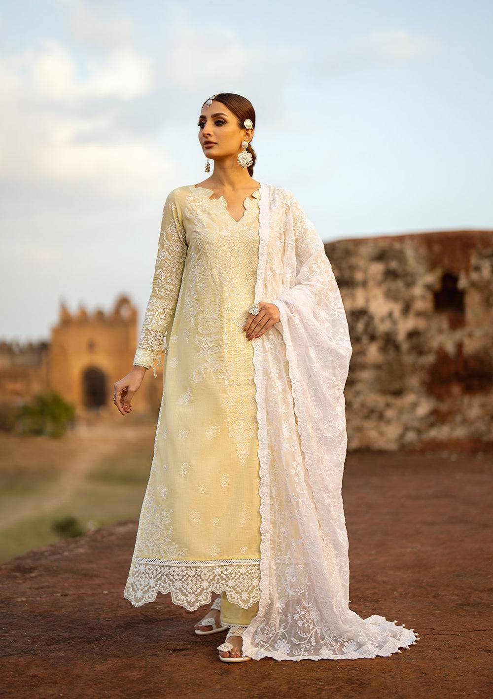Aik Atelier | Pardes Lawn 24 | LOOK 06 - Pakistani Designer Dress - by Aik Atelier | Type: Luxury - 100% Original at Saira Sultan