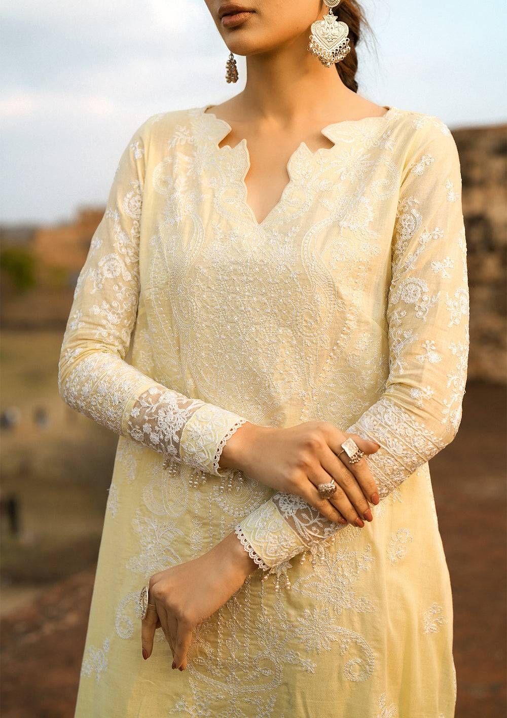 Aik Atelier | Pardes Lawn 24 | LOOK 06 - Pakistani Designer Dress - by Aik Atelier | Type: Luxury - 100% Original at Saira Sultan