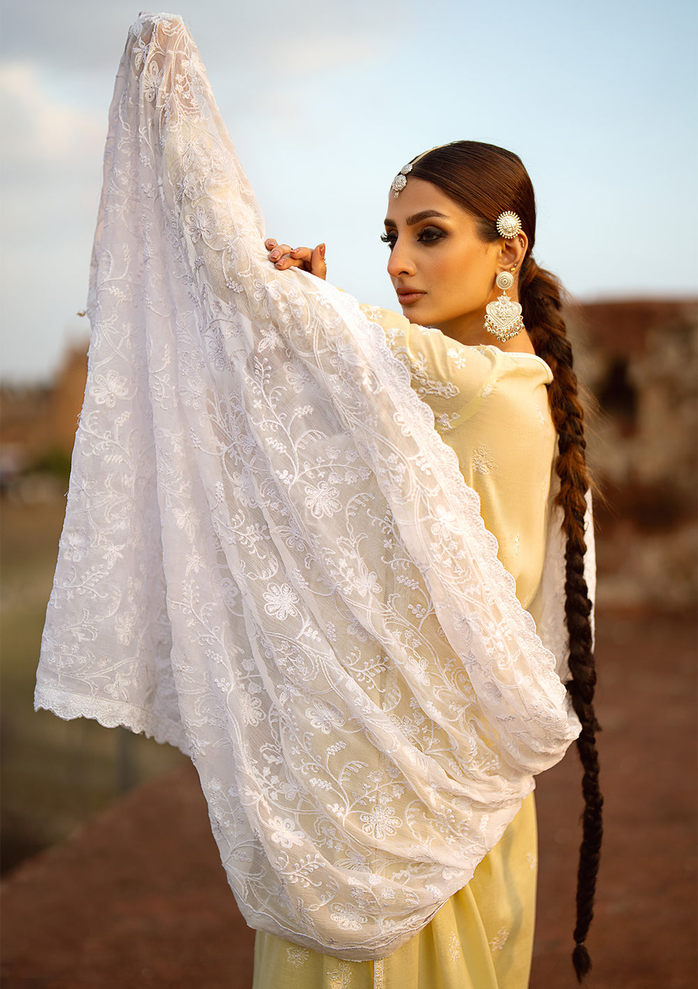 Aik Atelier | Pardes Lawn 24 | LOOK 06 - Pakistani Designer Dress - by Aik Atelier | Type: Luxury - 100% Original at Saira Sultan