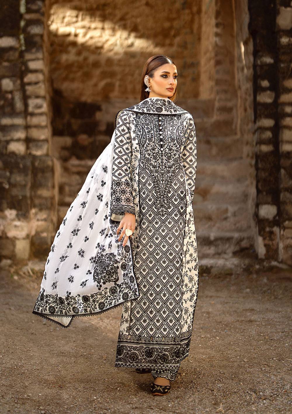 Aik Atelier | Pardes Lawn 24 | LOOK 01 - Pakistani Designer Dress - by Aik Atelier | Type: Luxury - 100% Original at Saira Sultan