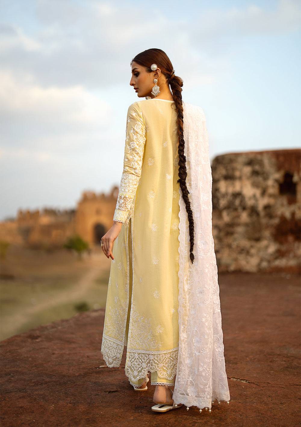 Aik Atelier | Pardes Lawn 24 | LOOK 06 - Pakistani Designer Dress - by Aik Atelier | Type: Luxury - 100% Original at Saira Sultan