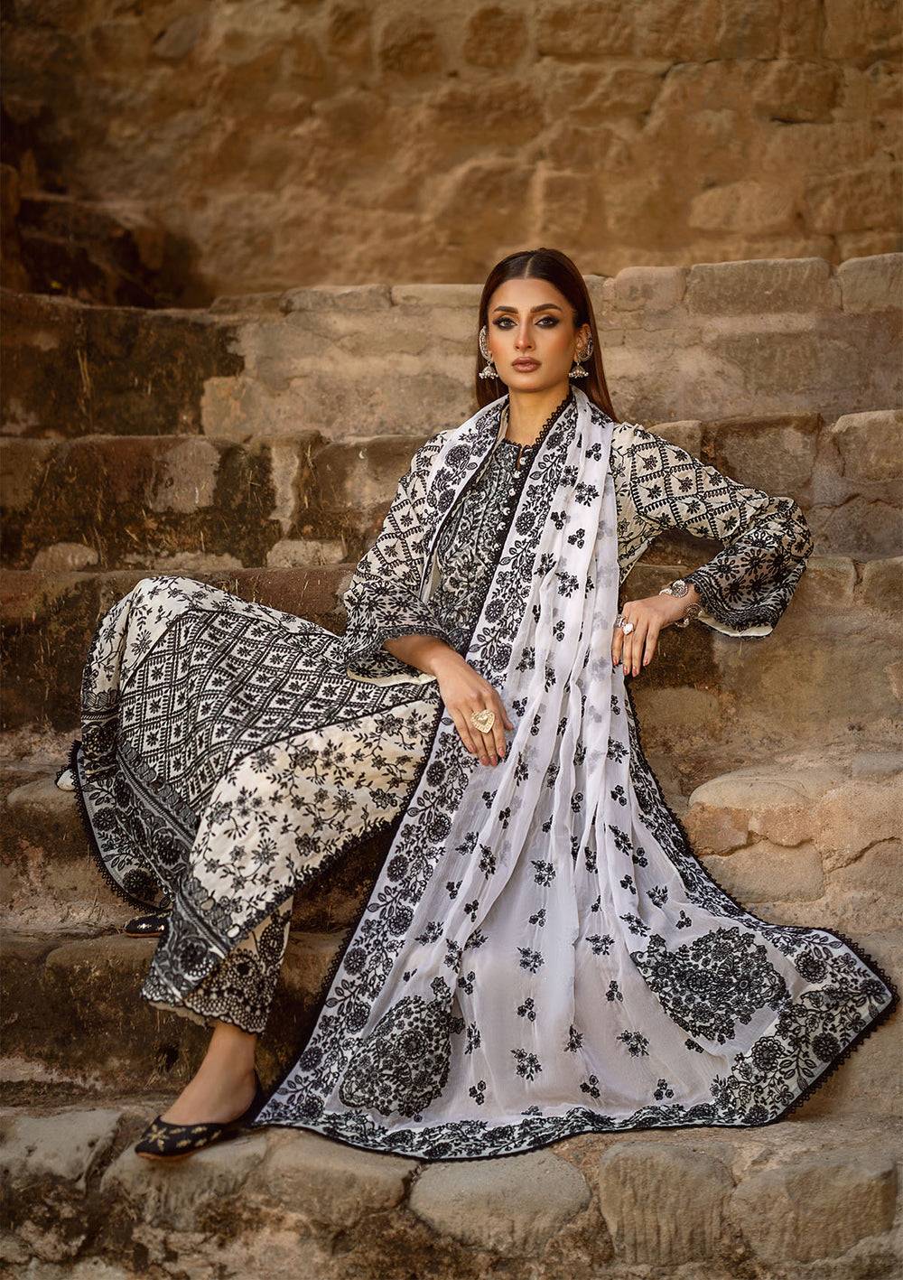 Aik Atelier | Pardes Lawn 24 | LOOK 01 - Pakistani Designer Dress - by Aik Atelier | Type: Luxury - 100% Original at Saira Sultan