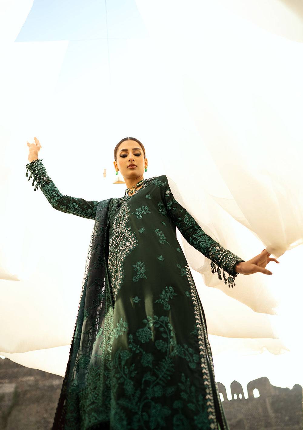 Aik Atelier | Pardes Lawn 24 | LOOK 10 - Pakistani Designer Dress - by Aik Atelier | Type: Luxury - 100% Original at Saira Sultan