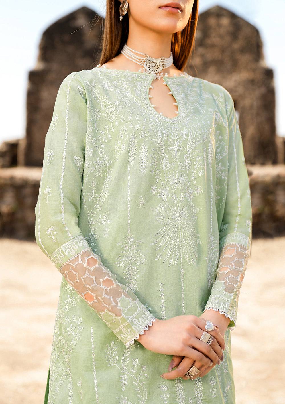 Aik Atelier | Pardes Lawn 24 | LOOK 02 - Pakistani Designer Dress - by Aik Atelier | Type: Luxury - 100% Original at Saira Sultan