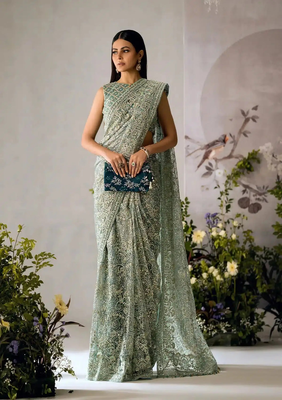 Aik Atelier | The Sari Edit | 01 - Pakistani Designer Dress - by Aik Atelier | Type: Formal - 100% Original at Saira Sultan