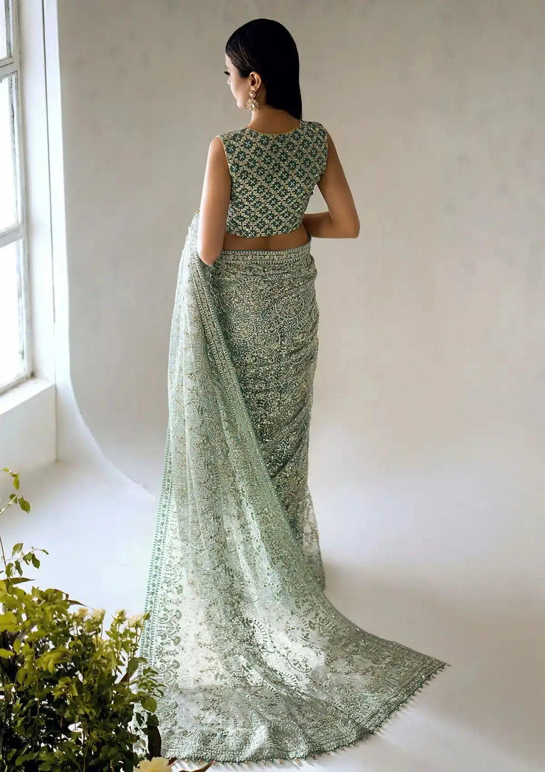 Aik Atelier | The Sari Edit | 01 - Pakistani Designer Dress - by Aik Atelier | Type: Formal - 100% Original at Saira Sultan