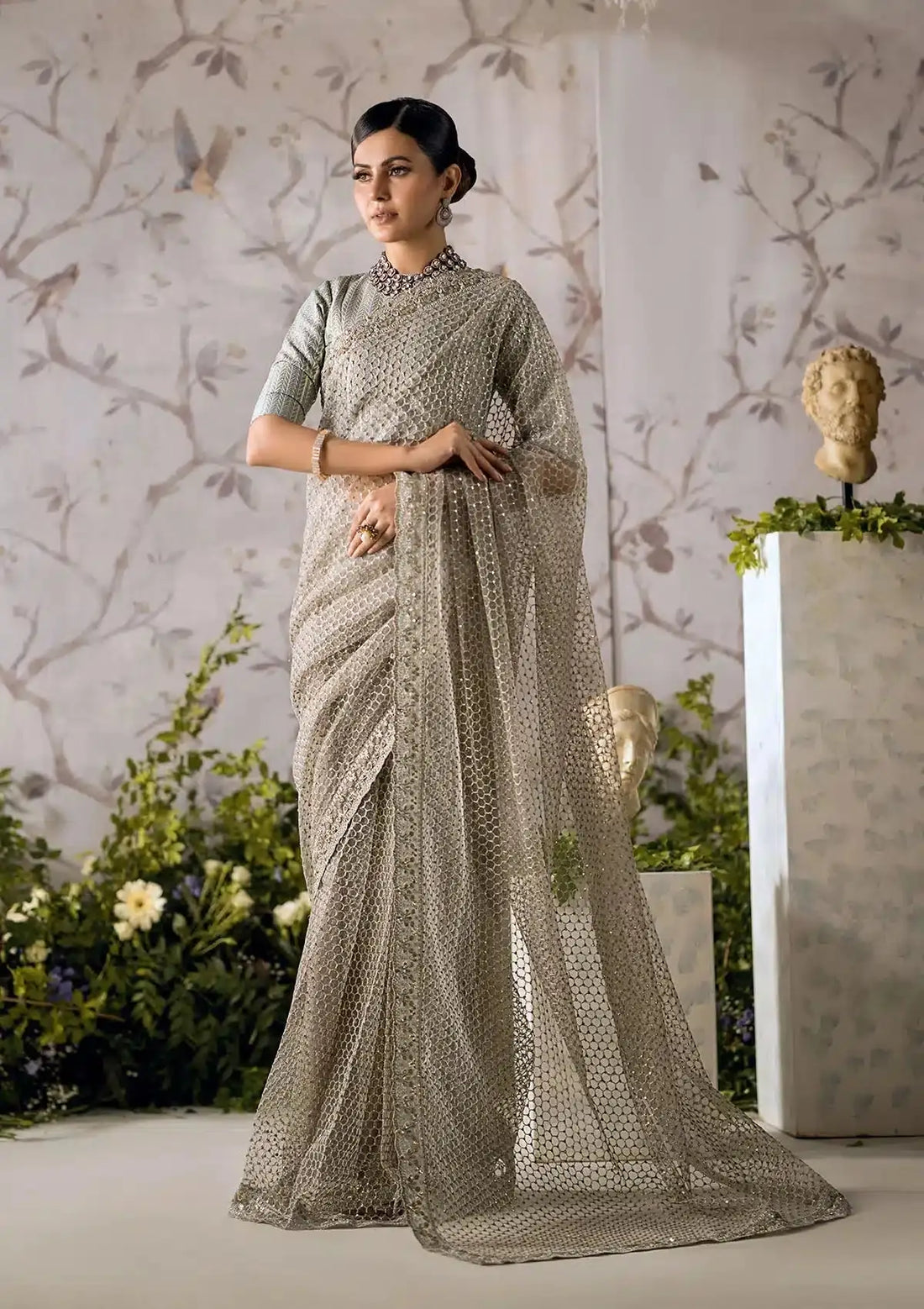 Aik Atelier | The Sari Edit | 03 - Pakistani Designer Dress - by Aik Atelier | Type: Formal - 100% Original at Saira Sultan