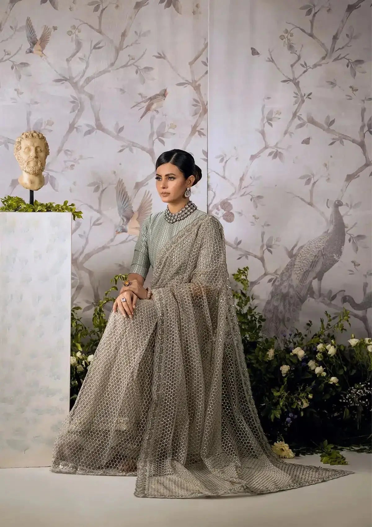 Aik Atelier | The Sari Edit | 03 - Pakistani Designer Dress - by Aik Atelier | Type: Formal - 100% Original at Saira Sultan