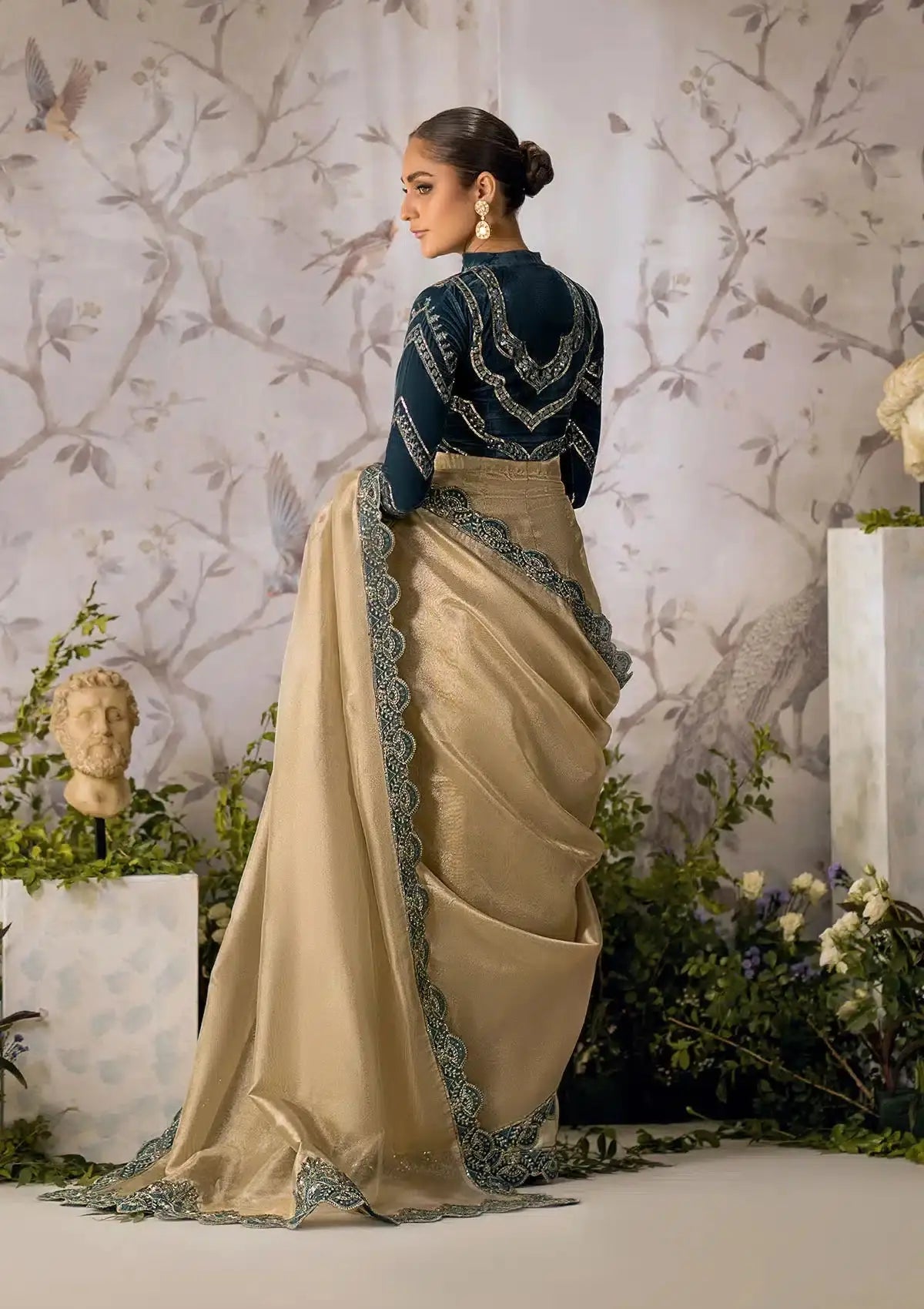 Aik Atelier | The Sari Edit | 04 - Pakistani Designer Dress - by Aik Atelier | Type: Formal - 100% Original at Saira Sultan