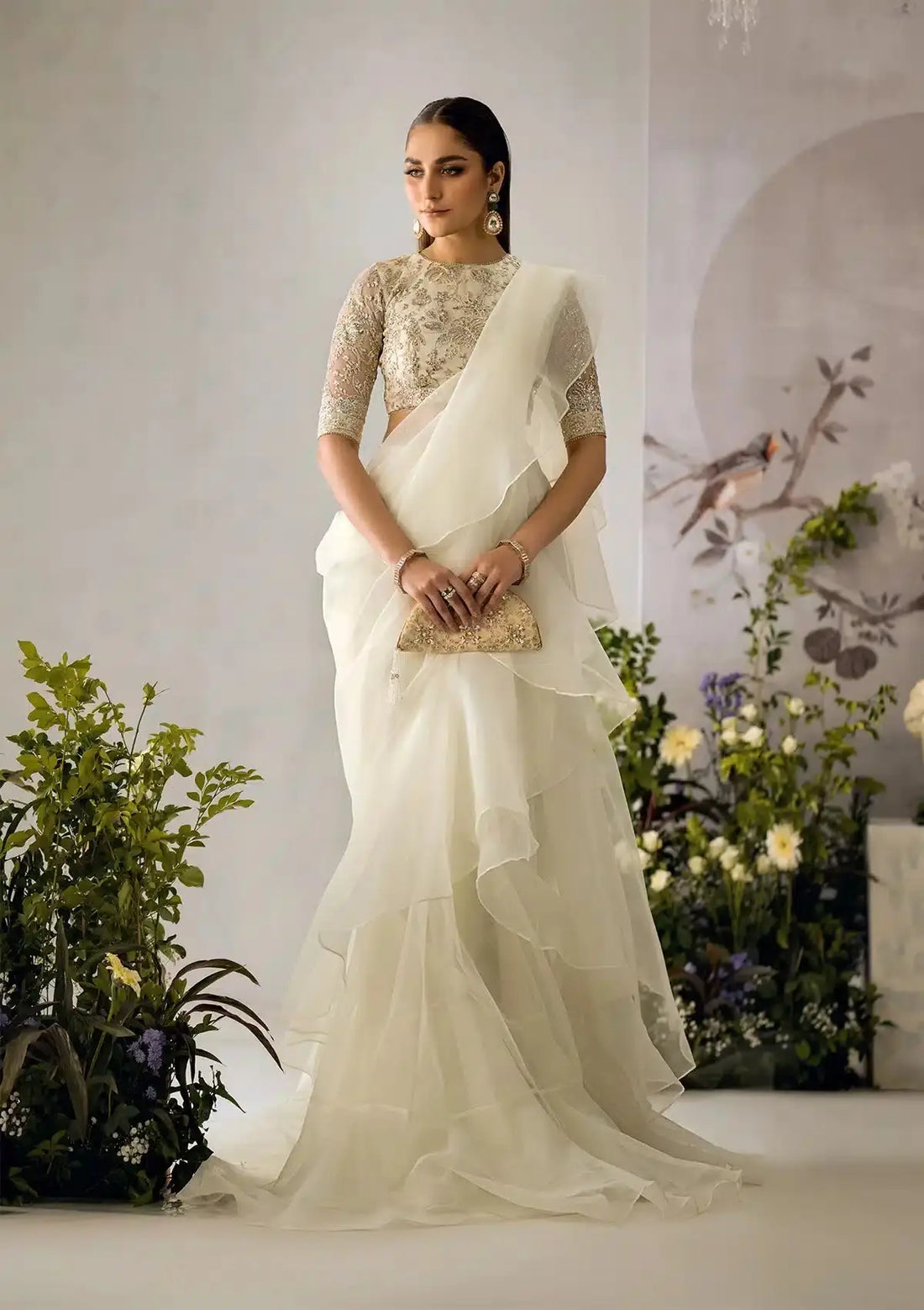Aik Atelier | The Sari Edit | 07 - Pakistani Designer Dress - by Aik Atelier | Type: Formal - 100% Original at Saira Sultan