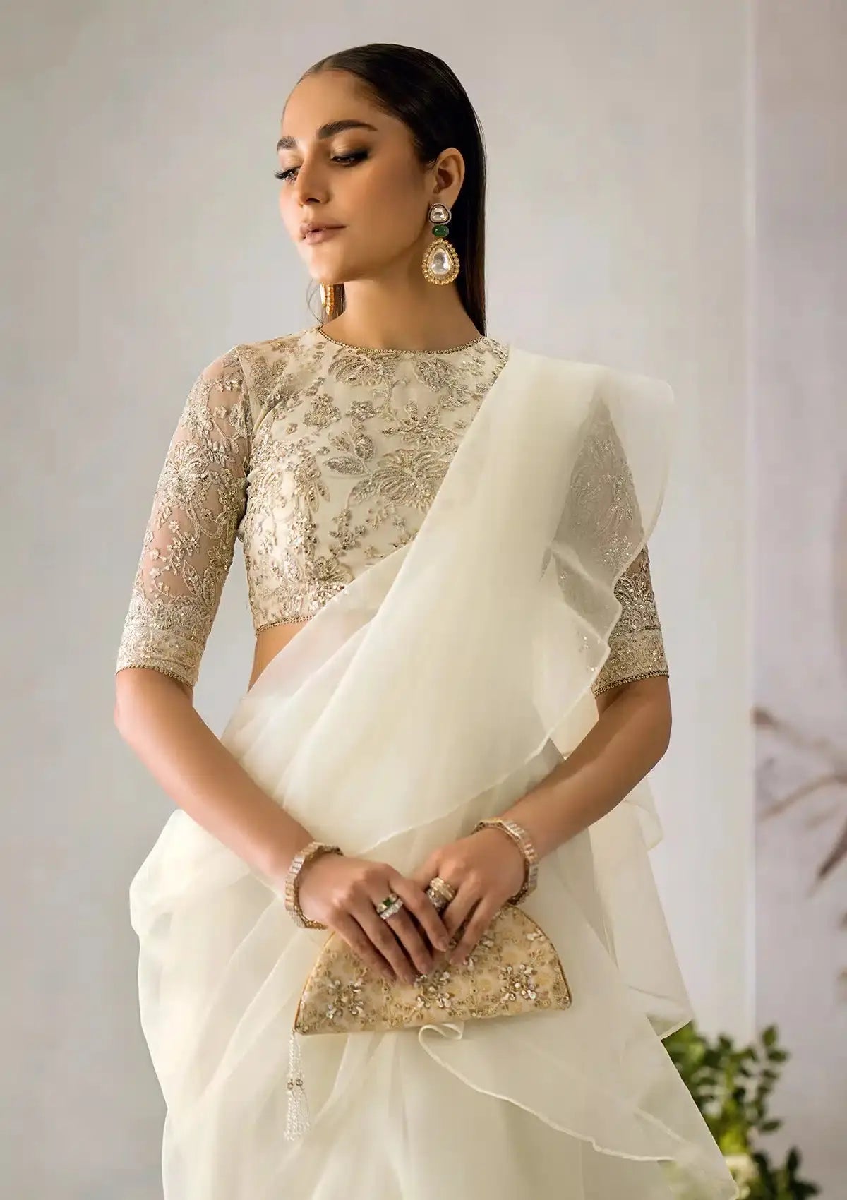 Aik Atelier | The Sari Edit | 07 - Pakistani Designer Dress - by Aik Atelier | Type: Formal - 100% Original at Saira Sultan