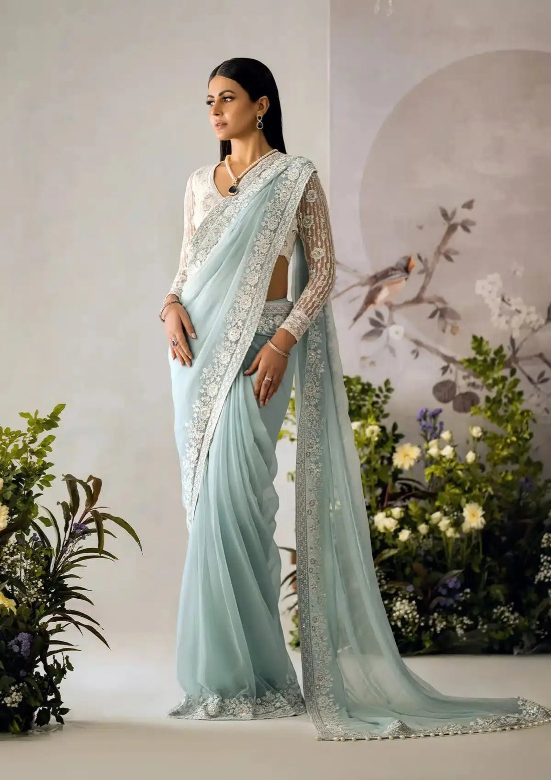Aik Atelier | The Sari Edit | 08 - Pakistani Designer Dress - by Aik Atelier | Type: Formal - 100% Original at Saira Sultan