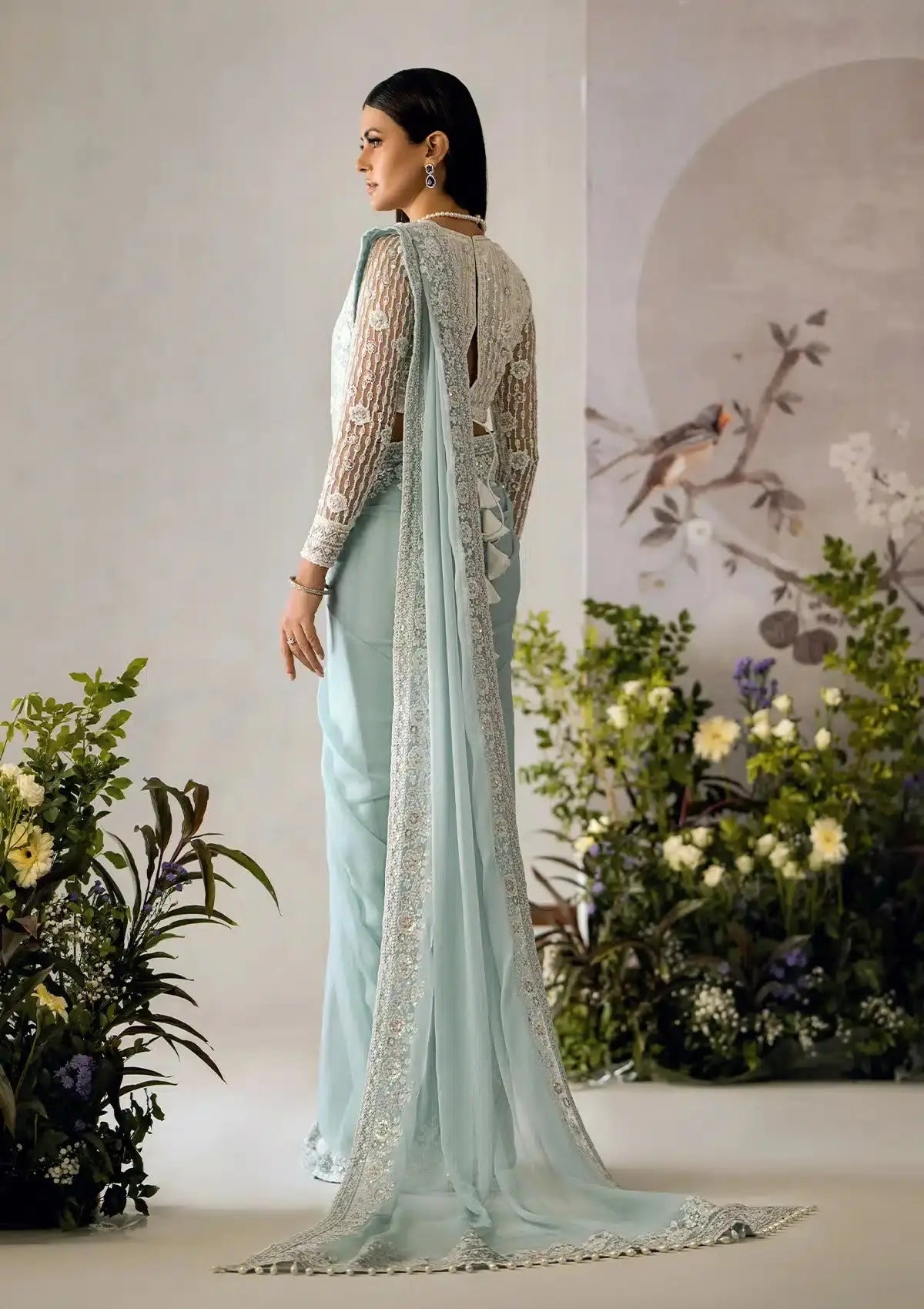 Aik Atelier | The Sari Edit | 08 - Pakistani Designer Dress - by Aik Atelier | Type: Formal - 100% Original at Saira Sultan