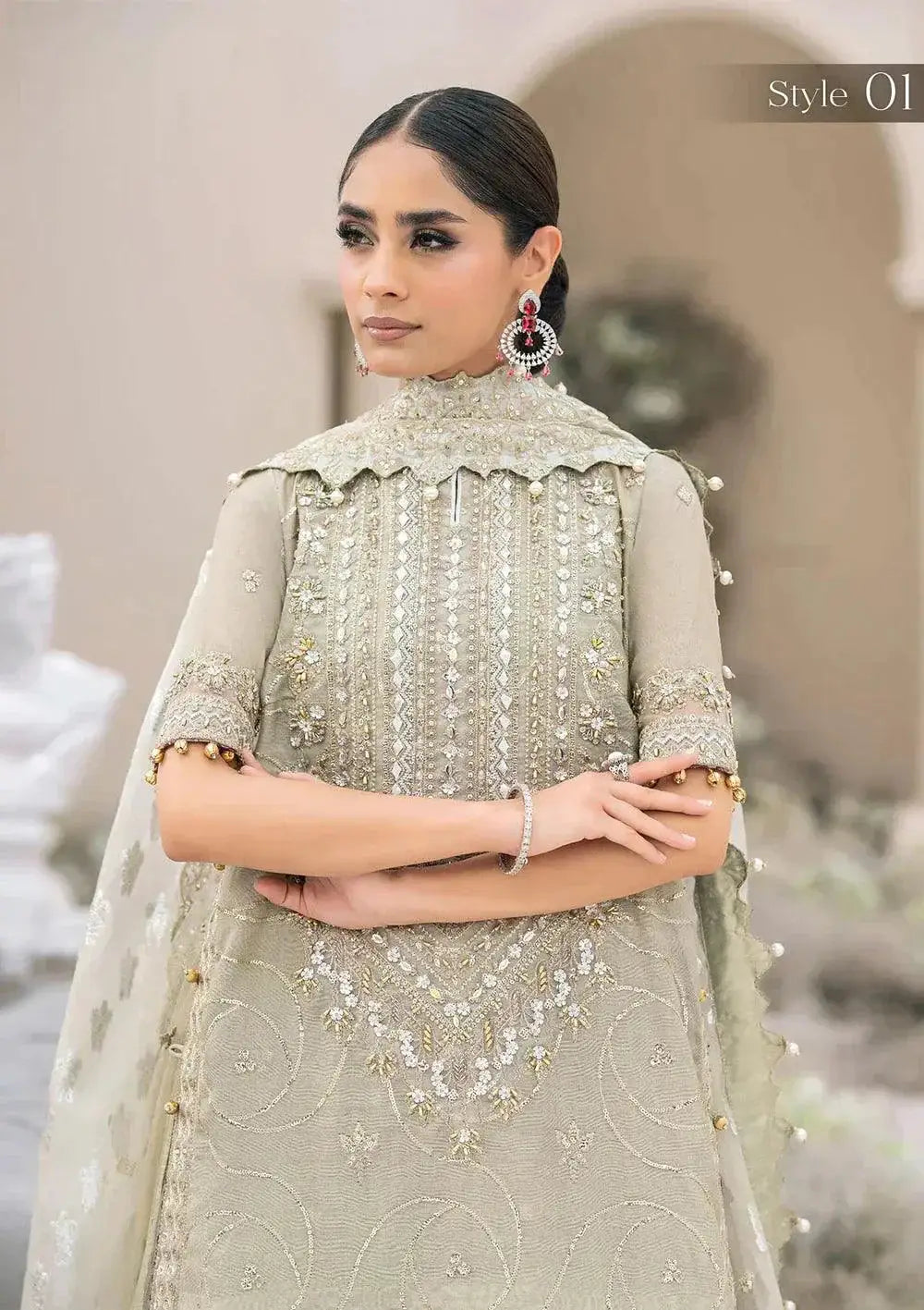 Aik Atelier | Wedding Festive 23 | 04 - Pakistani Designer Dress - by Aik Atelier | Type: Bridal - 100% Original at Saira Sultan