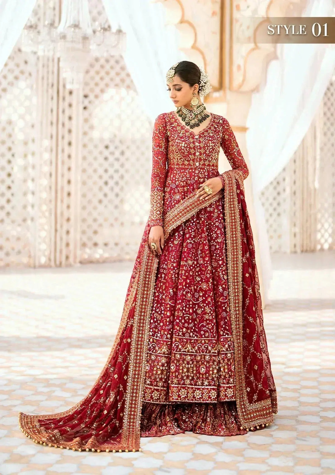 Aik Atelier | Wedding Festive 24 | 01 - Pakistani Designer Dress - by Aik Atelier | Type: Bridal - 100% Original at Saira Sultan