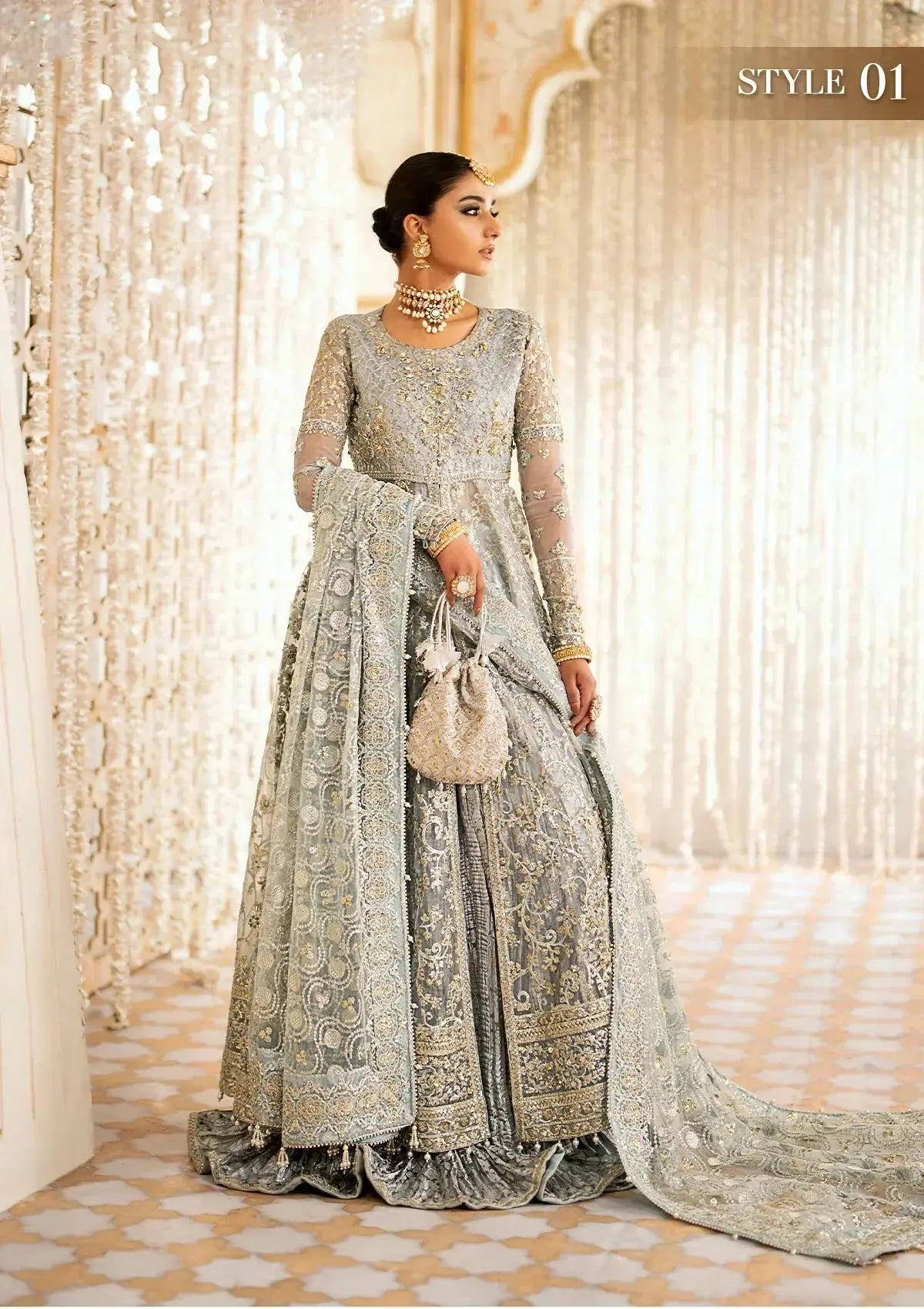 Aik Atelier | Wedding Festive 24 | 03 - Pakistani Designer Dress - by Aik Atelier | Type: Bridal - 100% Original at Saira Sultan