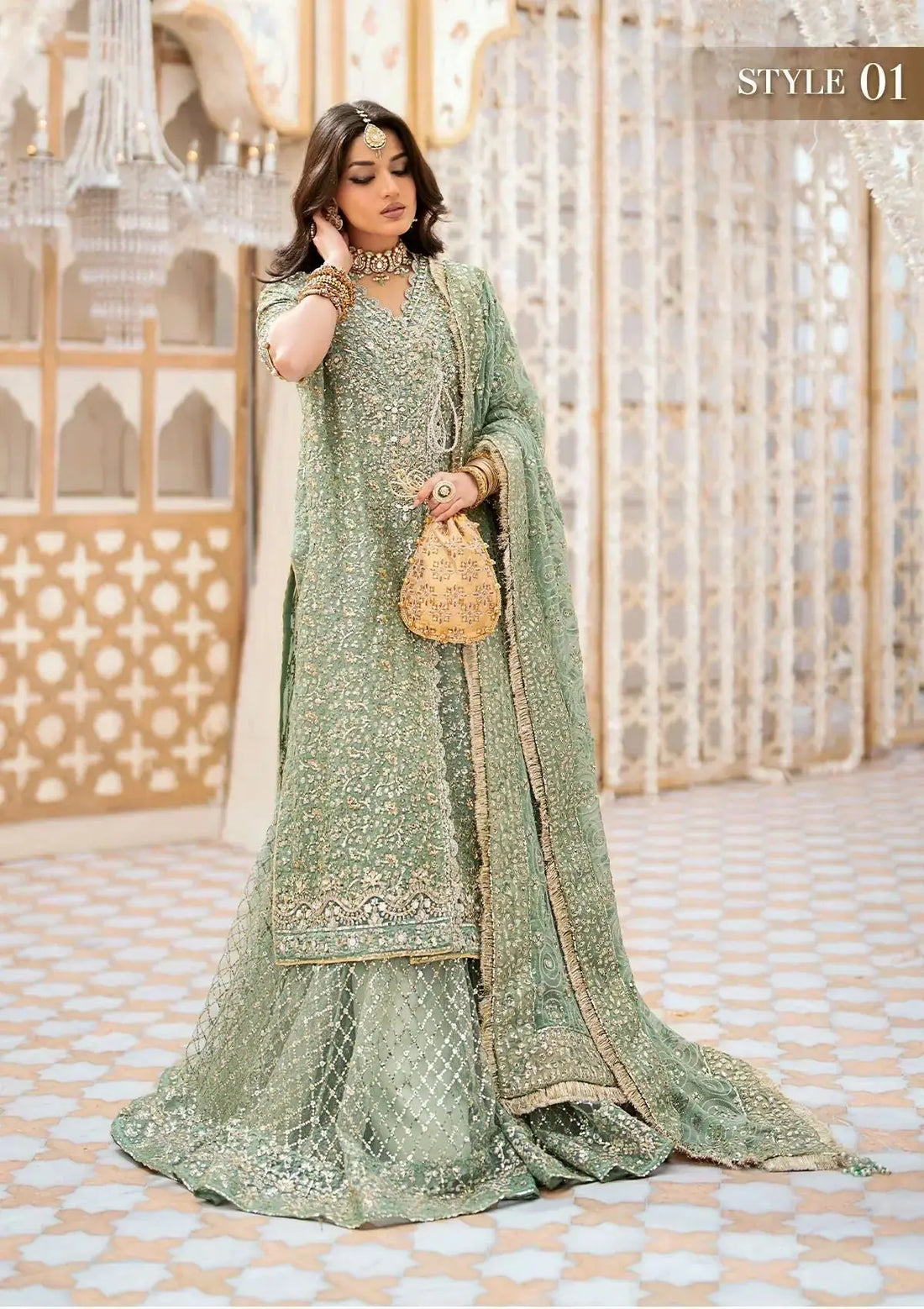 Aik Atelier | Wedding Festive 24 | 05 - Pakistani Designer Dress - by Aik Atelier | Type: Bridal - 100% Original at Saira Sultan