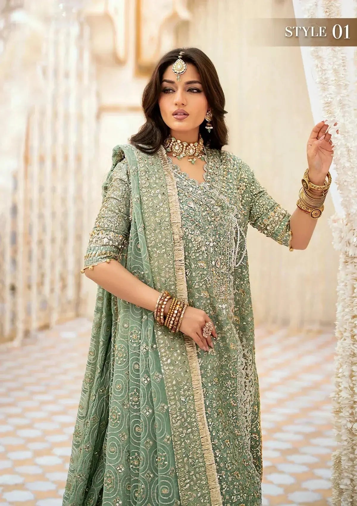 Aik Atelier | Wedding Festive 24 | 05 - Pakistani Designer Dress - by Aik Atelier | Type: Bridal - 100% Original at Saira Sultan