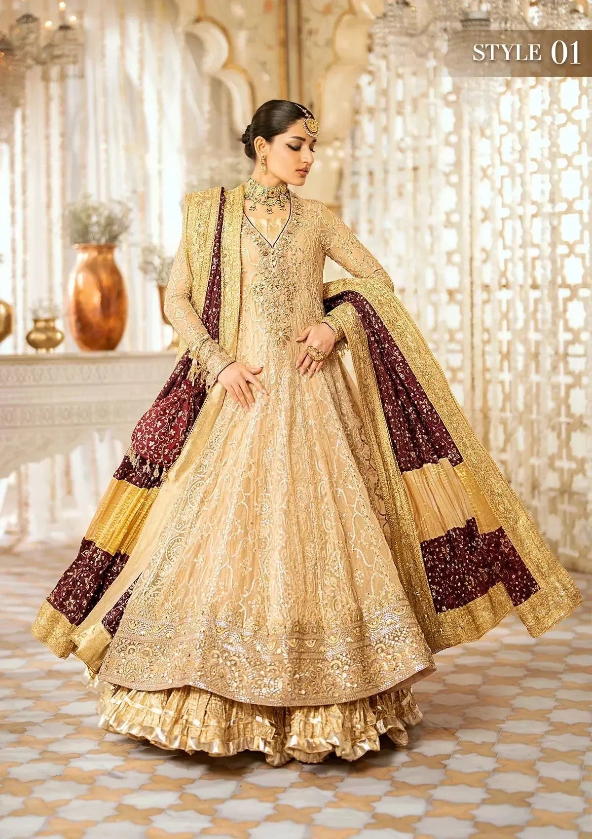 Aik Atelier | Wedding Festive 24 | 08 - Pakistani Designer Dress - by Aik Atelier | Type: Bridal - 100% Original at Saira Sultan