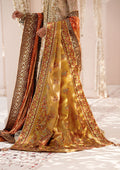 Aik Atelier | Wedding Festive 24 | INDIAN GOLD TISSUE SHAWL - Pakistani Designer Dress - by Aik Atelier | Type: Bridal - 100% Original at Saira Sultan