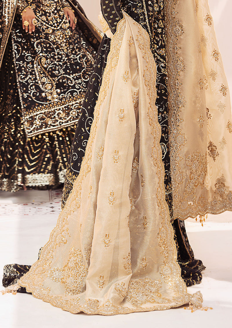 Aik Atelier | LIGHT GOLD TISSUE SHAWL - Pakistani Designer Dress - by Aik Atelier | Type: Bridal - 100% Original at Saira Sultan
