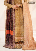 Aik Atelier | MAROON TUSSAR SILK CHUNRI SHAWL - Pakistani Designer Dress - by Aik Atelier | Type: Bridal - 100% Original at Saira Sultan