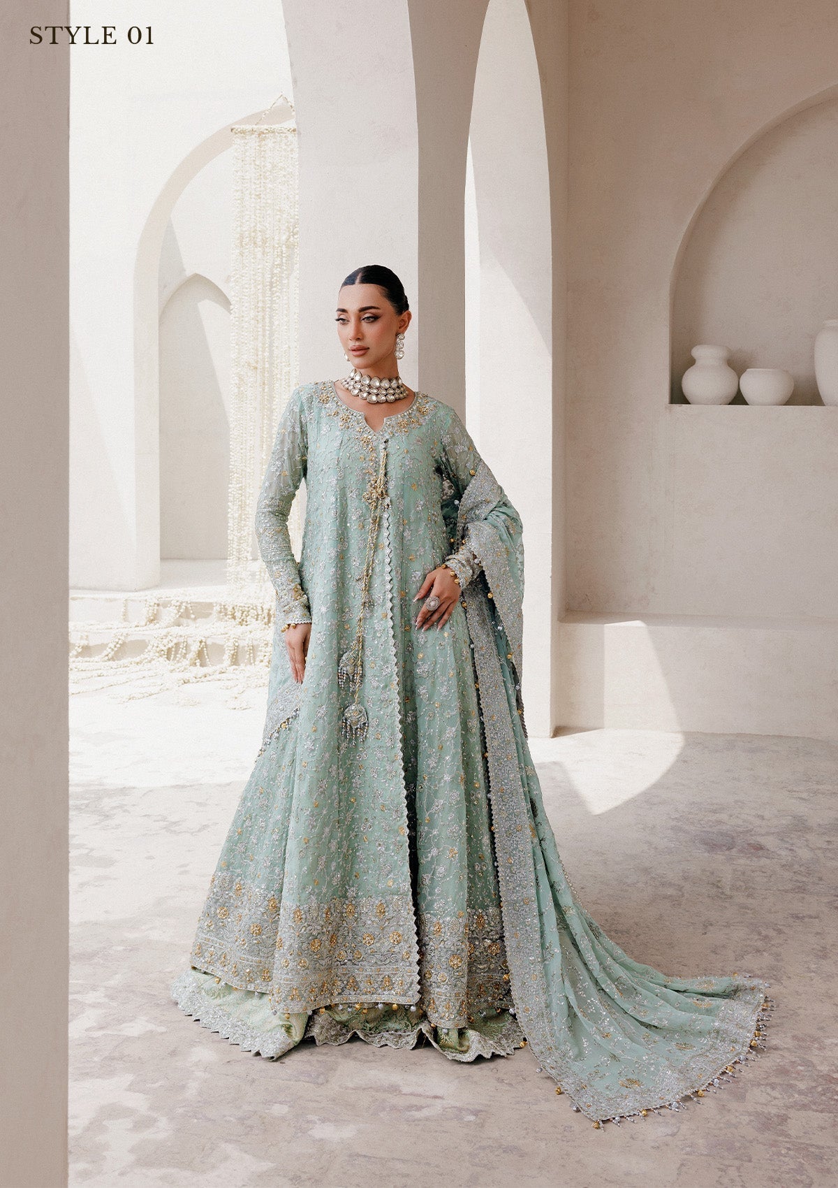 Aik Atelier | Wedding Festive 25 | WEDDING FESTIVE '25 VOL. 2 - LOOK 08 - Pakistani Designer Dress - by Aik Atelier - Type : Ladies Clothes - 100% Original at Saira Sultan