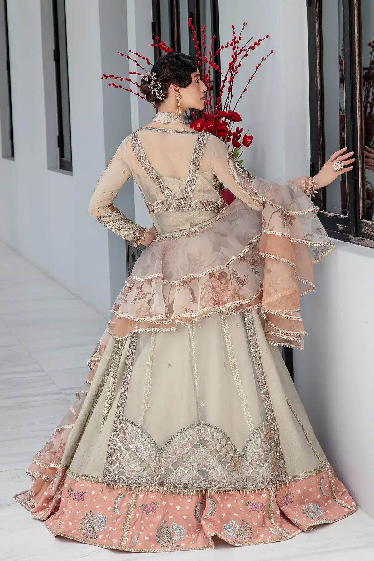 AJR Couture | Bridal Couture23 | Cherryline - Pakistani Designer Dress - by AJR Couture | Type: Bridal - 100% Original at Saira Sultan