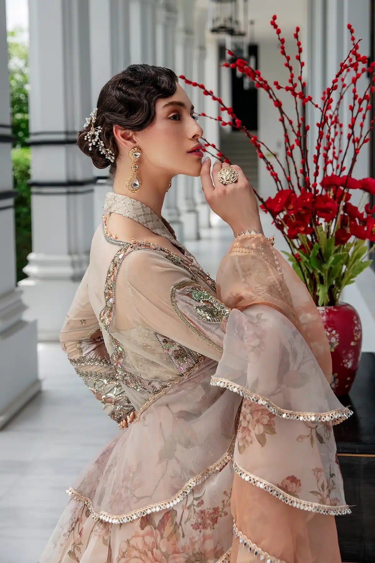 AJR Couture | Bridal Couture23 | Cherryline - Pakistani Designer Dress - by AJR Couture | Type: Bridal - 100% Original at Saira Sultan