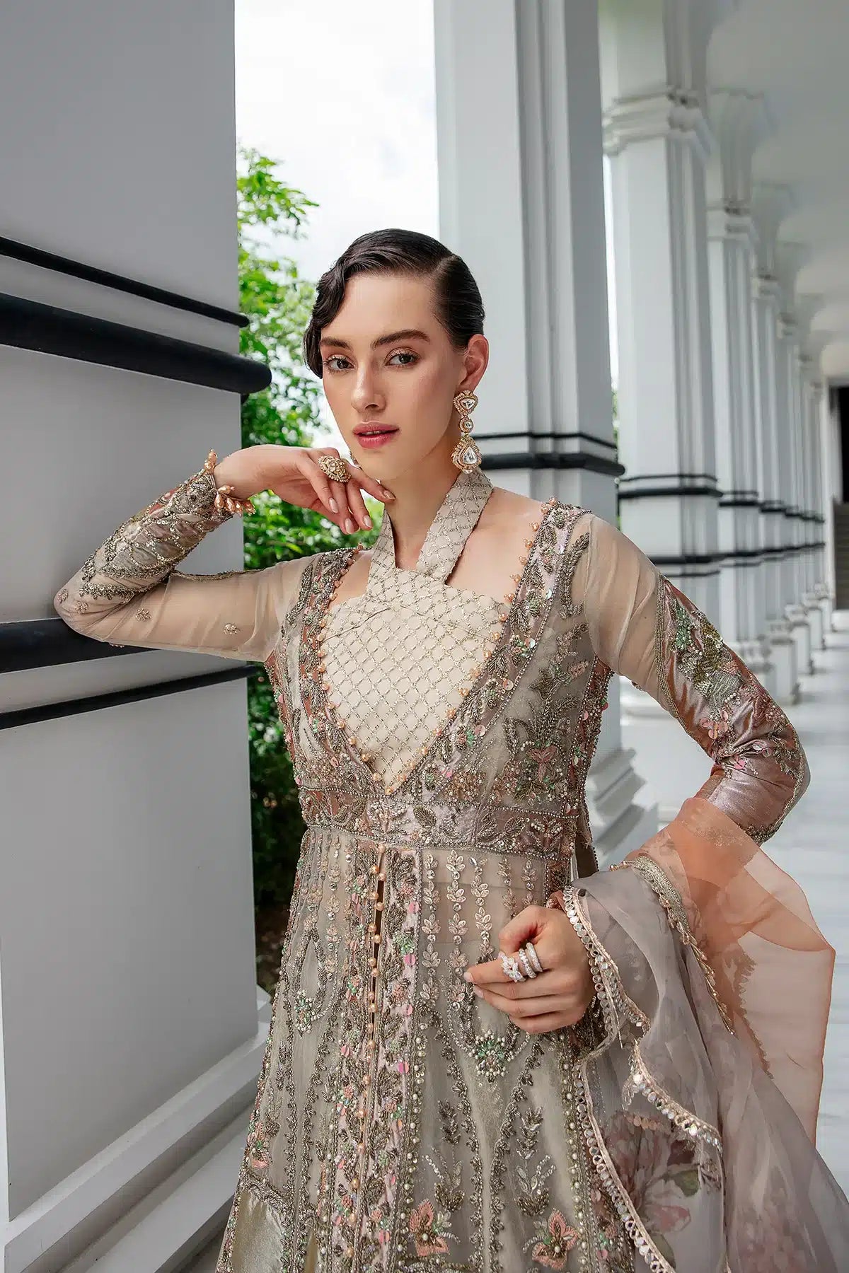 AJR Couture | Bridal Couture23 | Cherryline - Pakistani Designer Dress - by AJR Couture | Type: Bridal - 100% Original at Saira Sultan