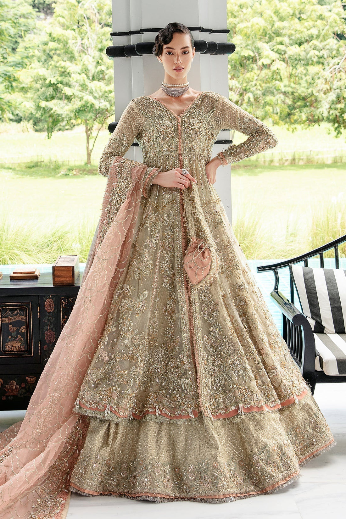 AJR Couture | Bridal Couture23 | Aurora - Pakistani Designer Dress - by AJR Couture | Type: Bridal - 100% Original at Saira Sultan