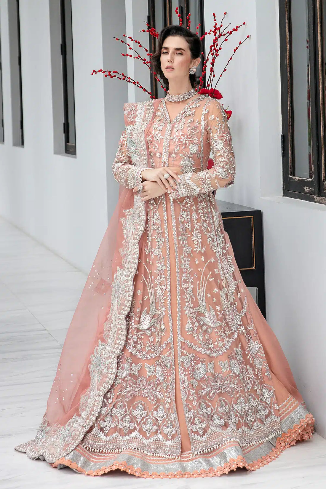 AJR Couture | Bridal Couture23 | Evangeline - Pakistani Designer Dress - by AJR Couture | Type: Bridal - 100% Original at Saira Sultan