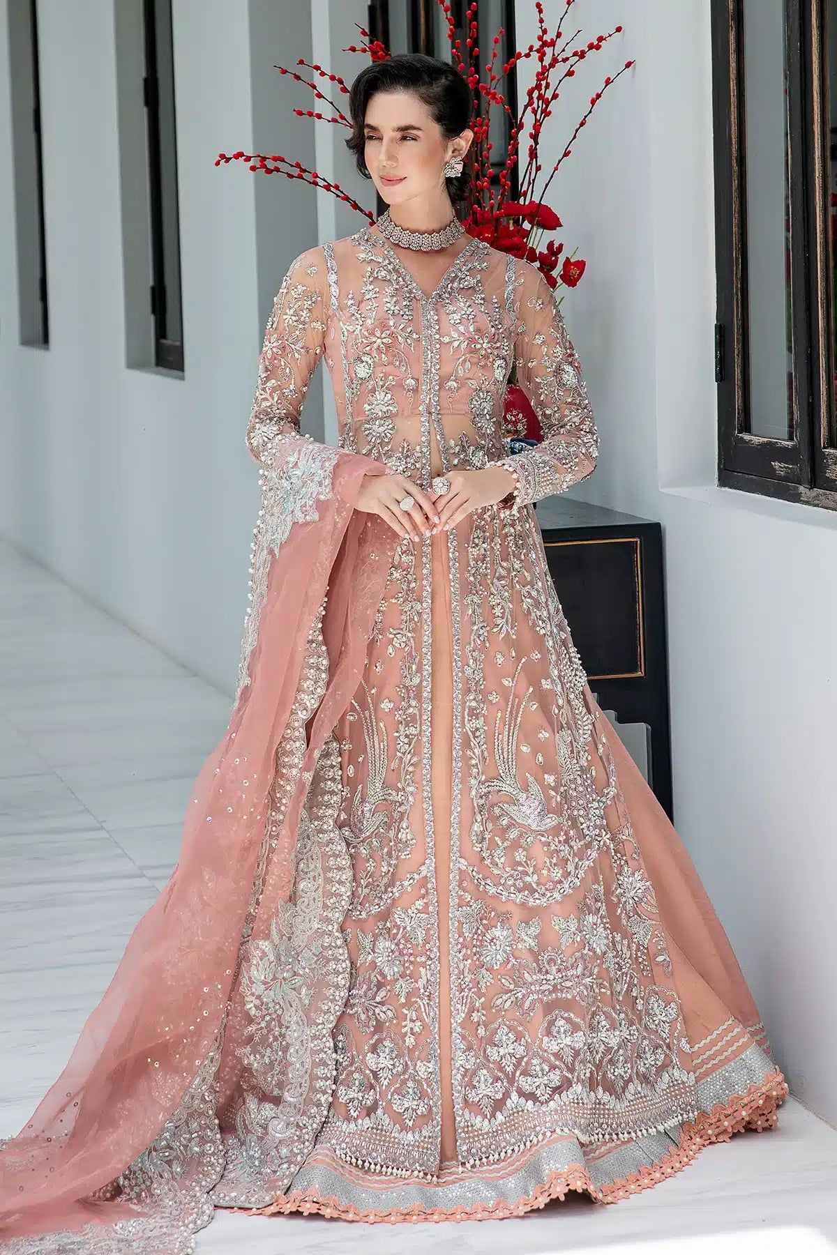 AJR Couture | Bridal Couture23 | Evangeline - Pakistani Designer Dress - by AJR Couture | Type: Bridal - 100% Original at Saira Sultan