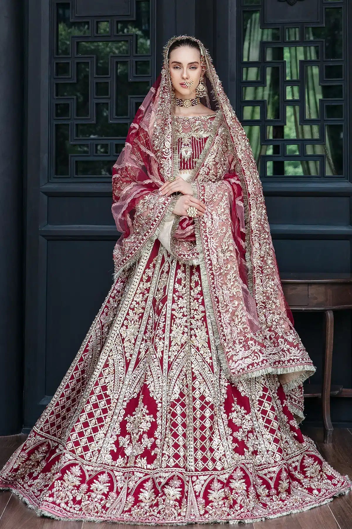 AJR Couture | Bridal Couture23 | Marigold - Pakistani Designer Dress - by AJR Couture | Type: Bridal - 100% Original at Saira Sultan