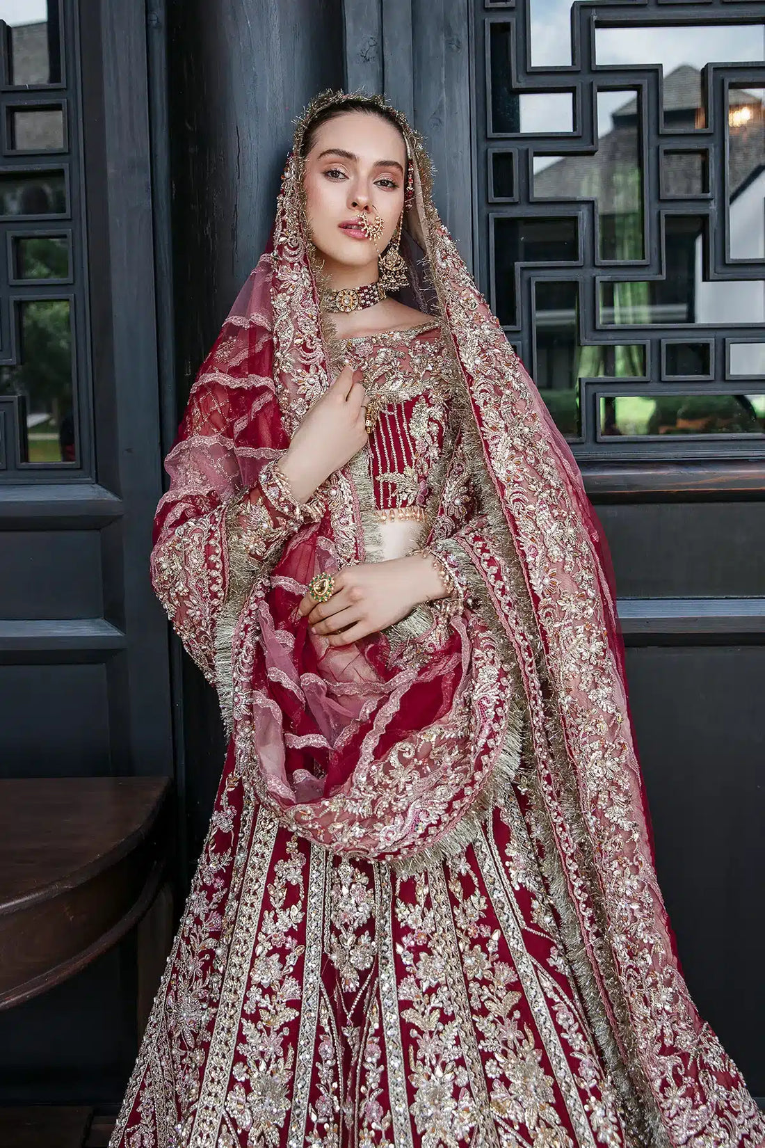 AJR Couture | Bridal Couture23 | Marigold - Pakistani Designer Dress - by AJR Couture | Type: Bridal - 100% Original at Saira Sultan