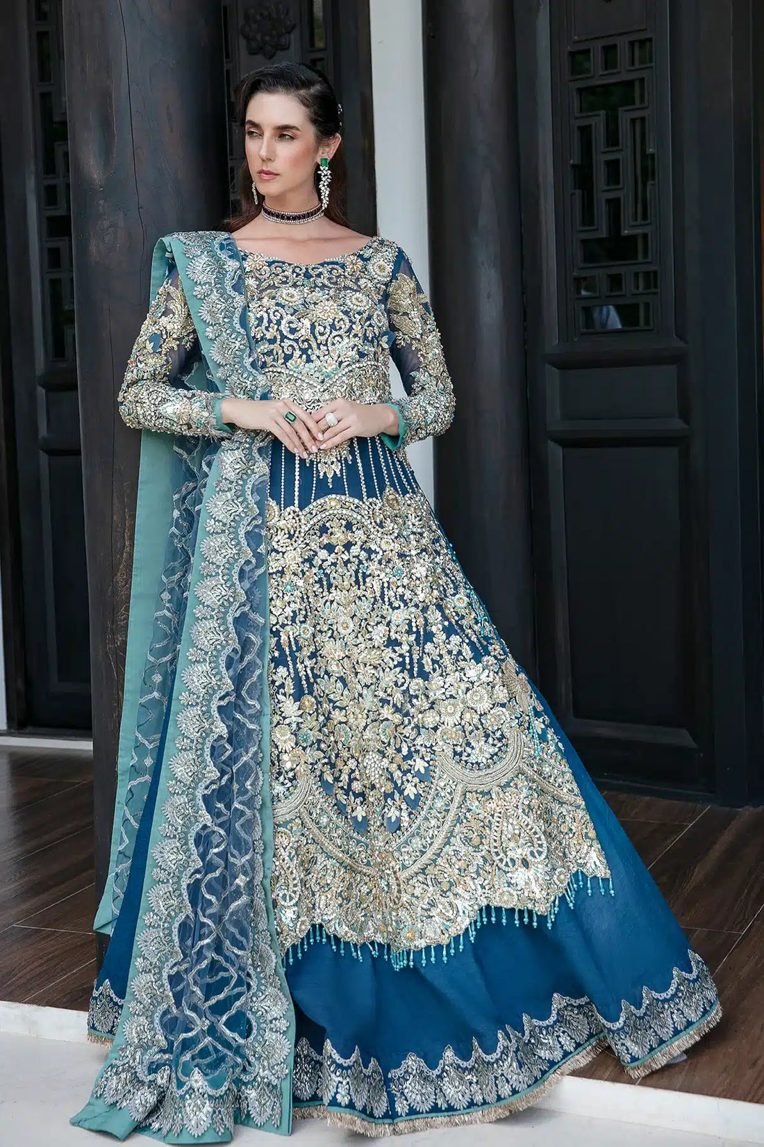 AJR Couture | Bridal Couture23 | Aquiline - Pakistani Designer Dress - by AJR Couture | Type: Bridal - 100% Original at Saira Sultan