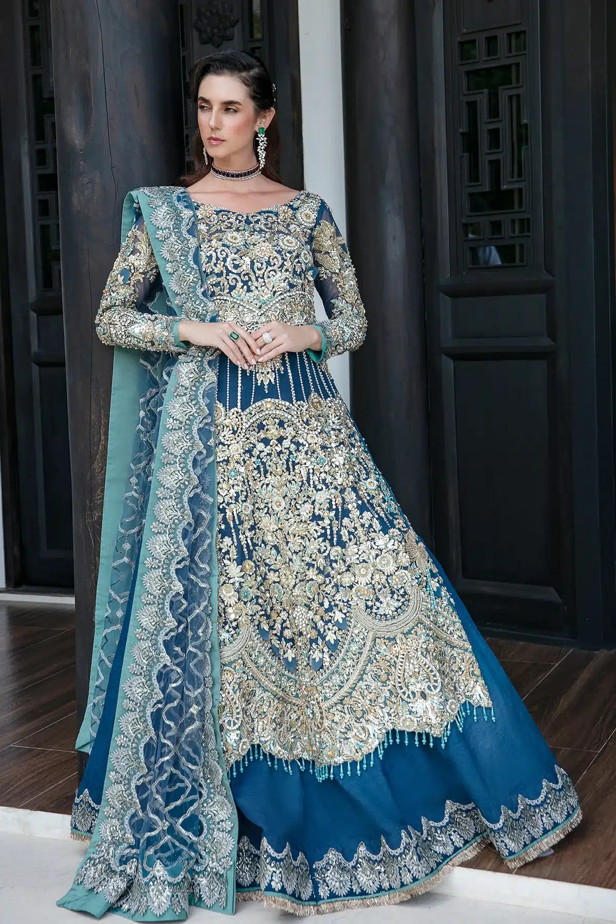 AJR Couture | Bridal Couture23 | Aquiline - Pakistani Designer Dress - by AJR Couture | Type: Bridal - 100% Original at Saira Sultan